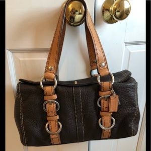 Coach brown pebbled leather Bag